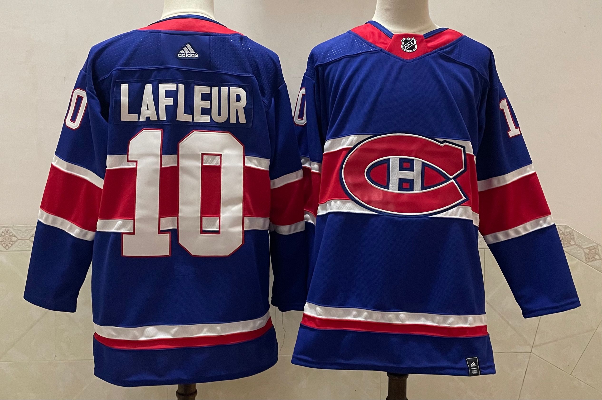 Men Montreal Canadiens #10 Lafleur Blue Throwback Authentic Stitched 2020 Adidias NHL Jersey->montreal canadiens->NHL Jersey